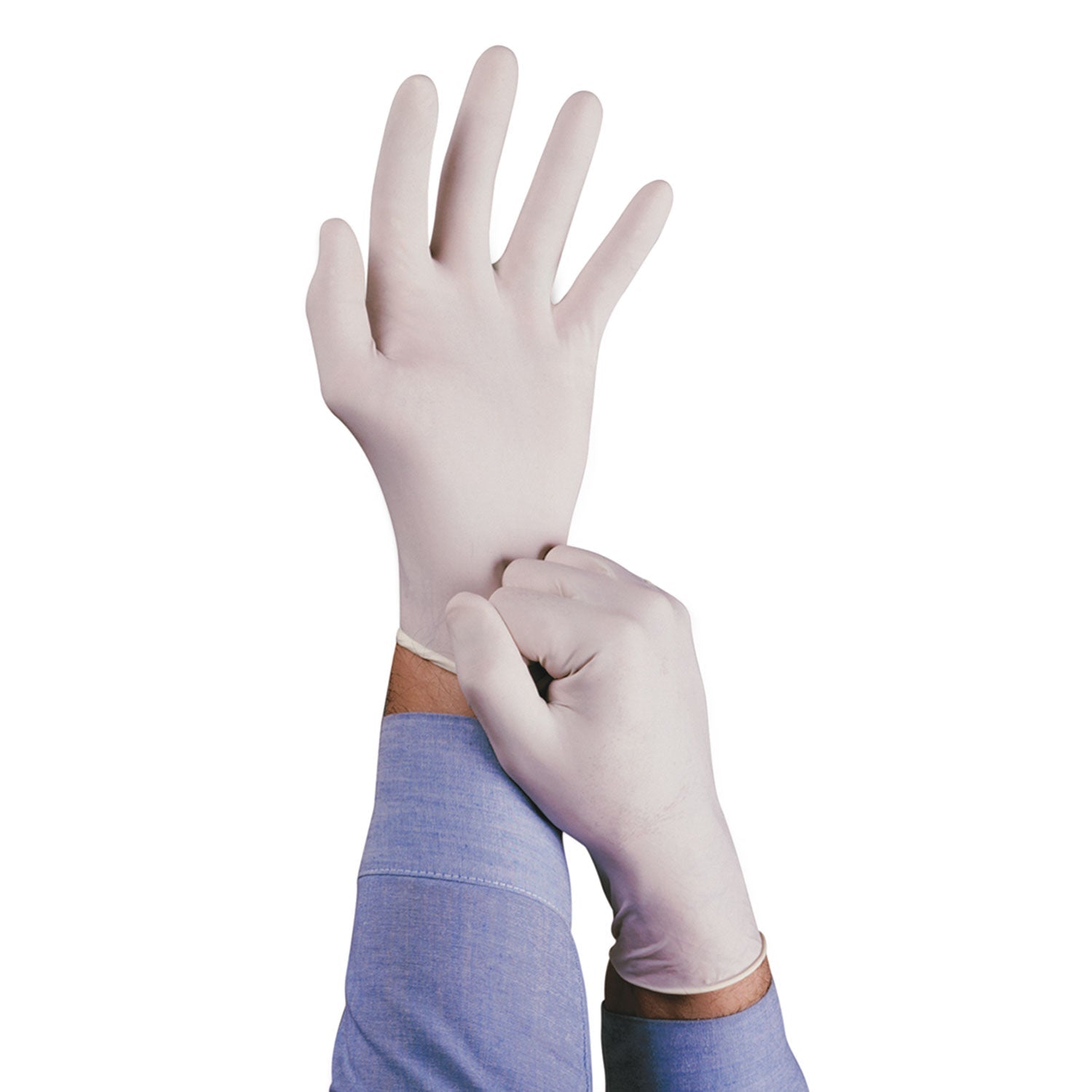 AnsellPro Conform Natural Rubber Latex Gloves, 5 mil, Small, 100/Box