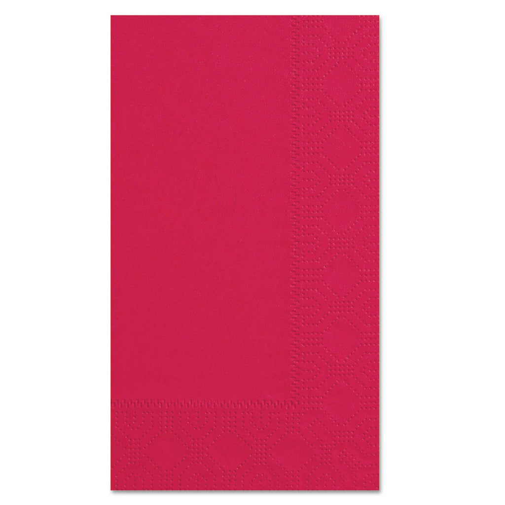 Hoffmaster Dinner Napkins, 2-Ply, 15 x 17, Red, 1000/Carton