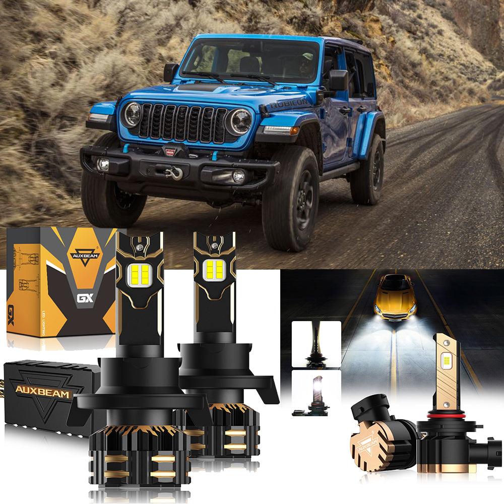 For 2007-2009 Wrangler H13 LED Headlight Bulbs