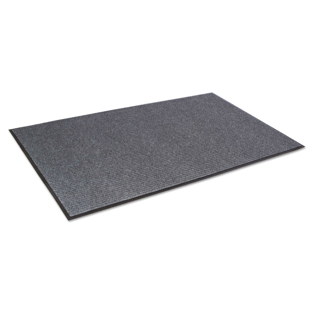 Crown Needle Rib Wipe and Scrape Mat, Polypropylene, 36 x 60, Gray