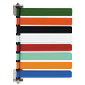 Medline Room ID Flag System, 8 Flags, Primary Colors