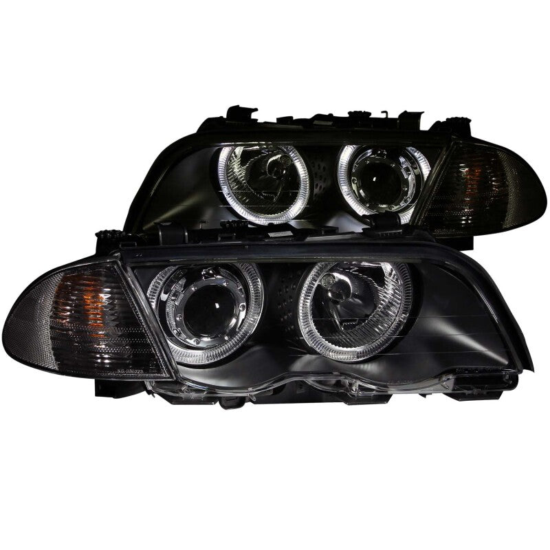 Anzo 1999-2001 BMW 3 Series E46 Projector Headlights w/ Halo Black (CCFL)