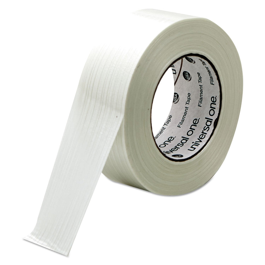 Universal 350# Premium Filament Tape, 3" Core, 48 mm x 54.8 m, Clear
