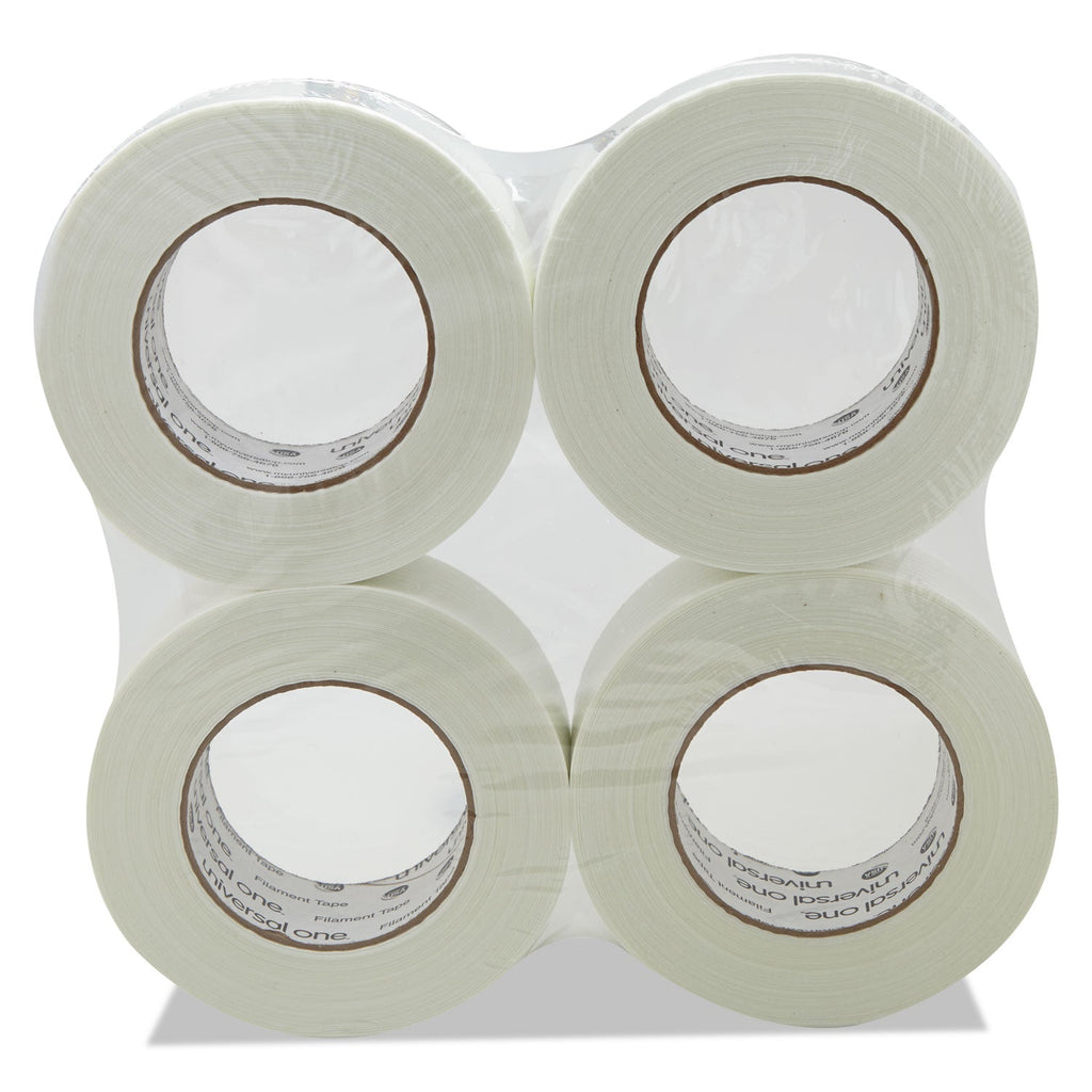 Universal 350# Premium Filament Tape, 3" Core, 48 mm x 54.8 m, Clear