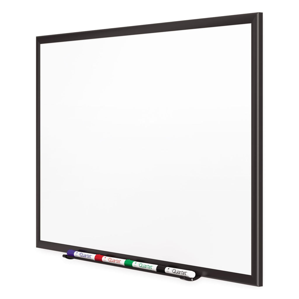 Quartet Classic Porcelain Magnetic Whiteboard, 96 x 48, Black Aluminum Frame