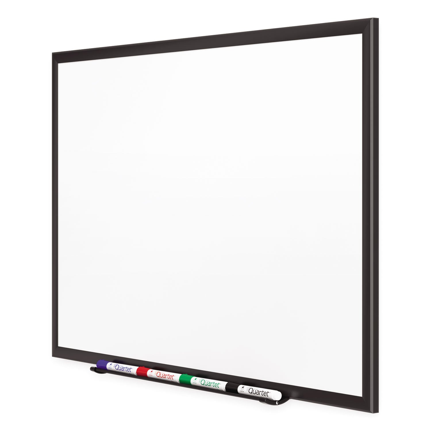 Quartet Classic Porcelain Magnetic Whiteboard, 96 x 48, Black Aluminum Frame
