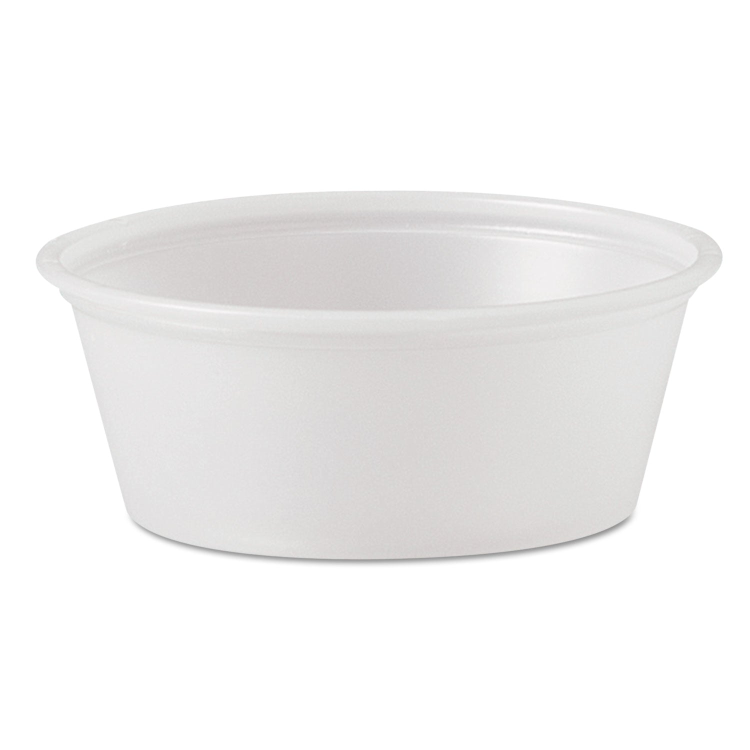 Dart Polystyrene Portion Cups, 1.5 oz, Translucent, 2,500/Carton