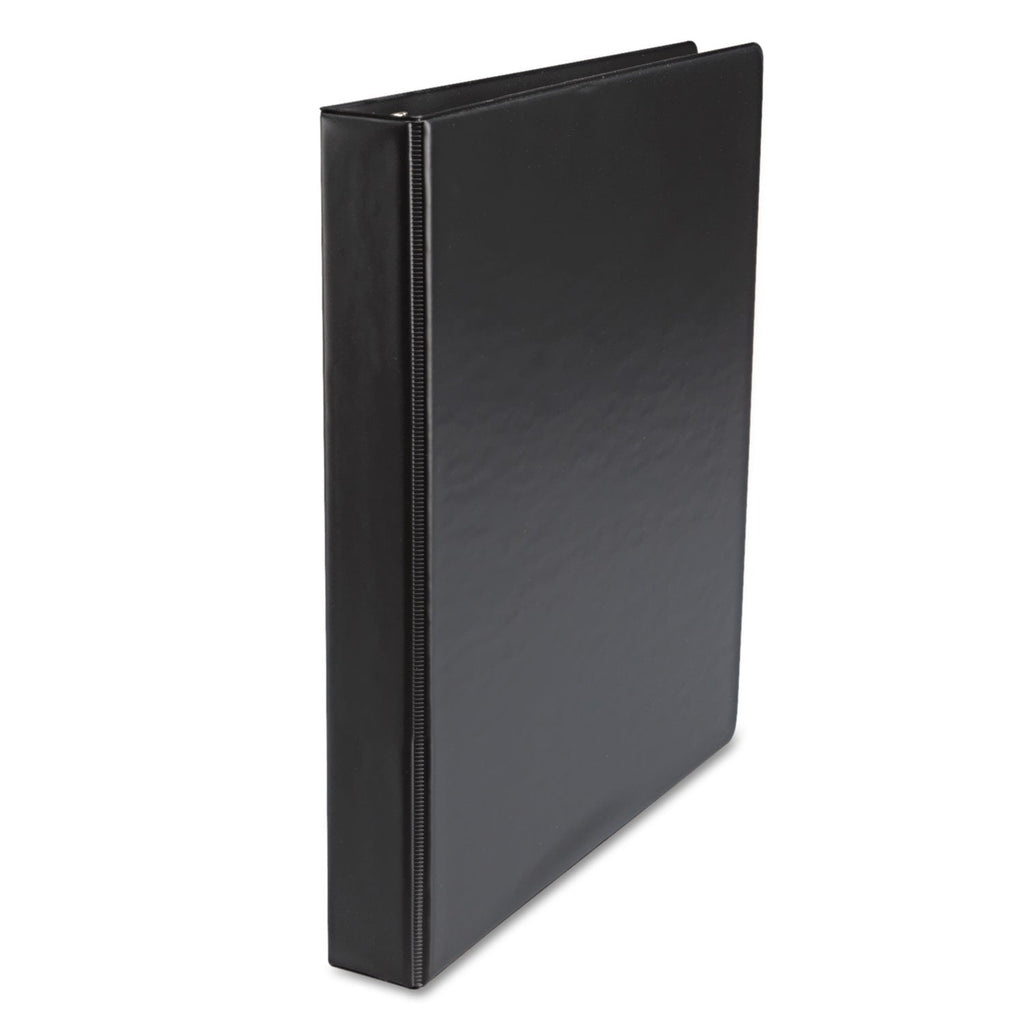 Universal Economy Non-View Round Ring Binder, 3 Rings, 1" Capacity, 11 x 8.5, Black