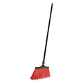 O-Cedar MaxiStrong Angle Broom, 56" Handle, Black, 6/Carton