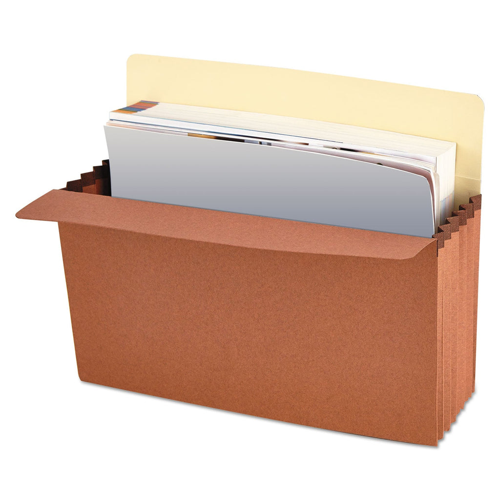 Universal Redrope Expanding File Pockets, 5.25" Expansion, Letter Size, Redrope, 10/Box
