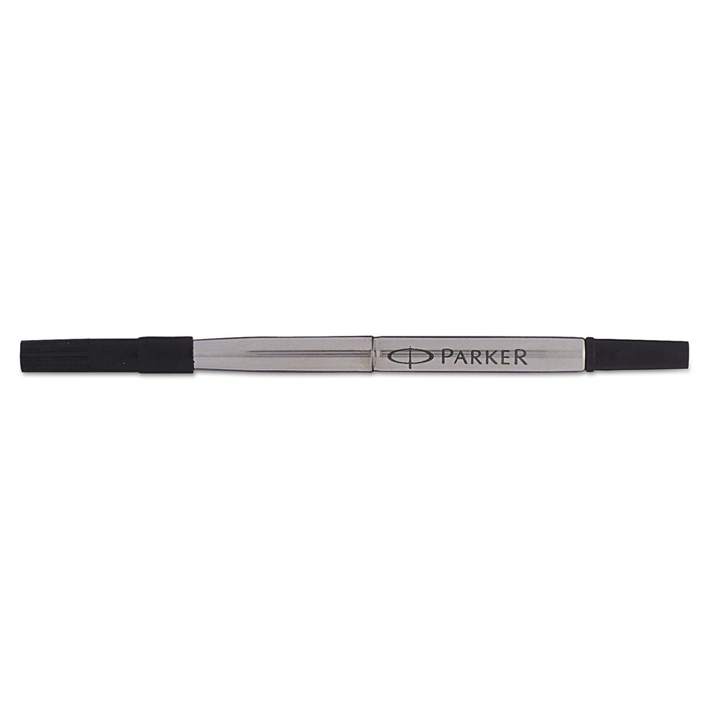 Parker Refill for Parker Roller Ball Pens, Medium Conical Tip, Black Ink