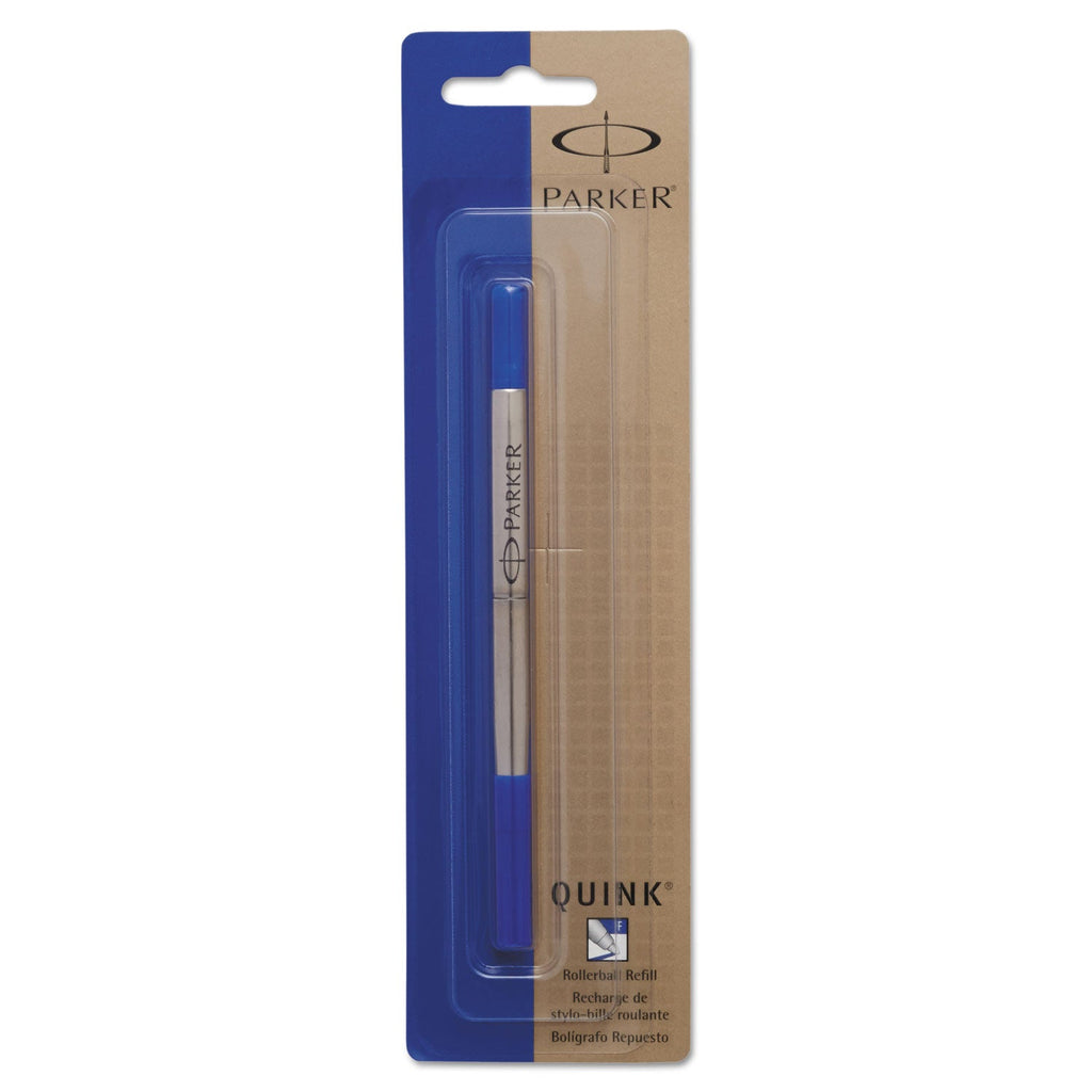 Parker Refill for Parker Roller Ball Pens, Fine Conical Tip, Blue Ink