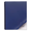 GBC Opaque Plastic Presentation Covers for Binding Systems, Navy, 11 x 8.5, Unpunched, 50/Pack