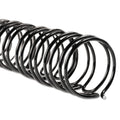 GBC WireBind Spines, 1/4" Diameter, 55 Sheet Capacity, Black, 100/Box