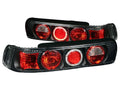 Anzo 1990-1993 Acura Integra Tail lights Black w/ Halo