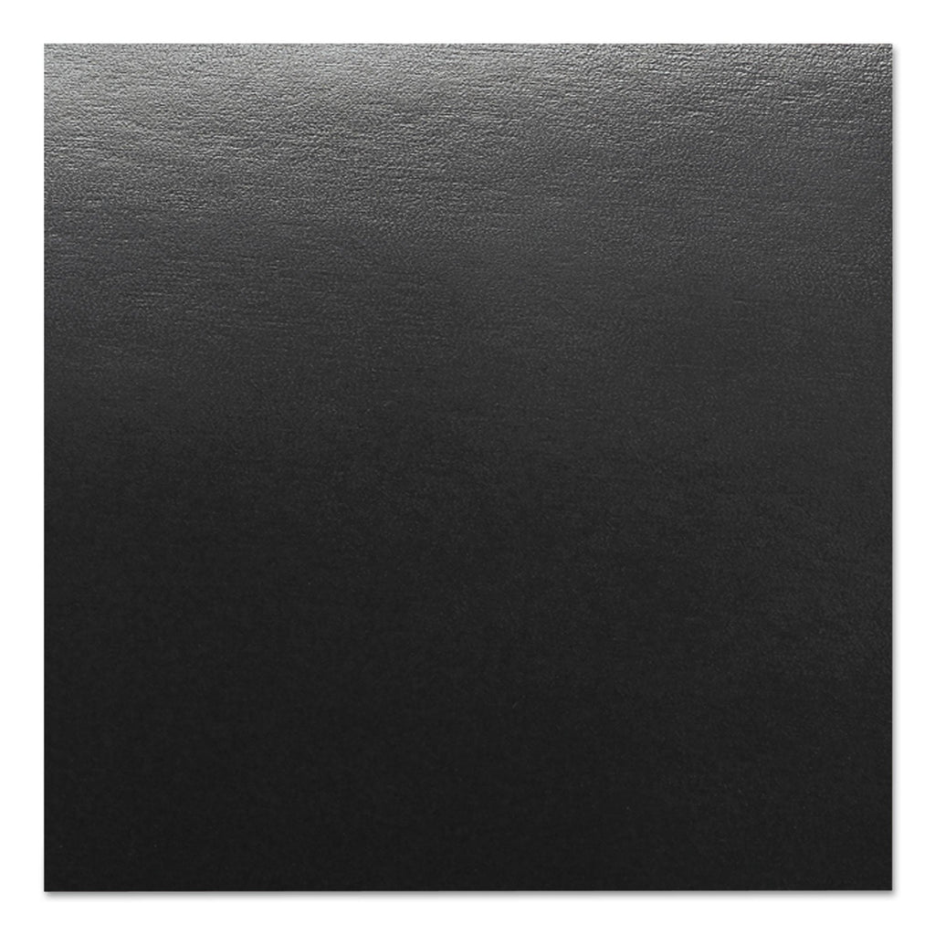 GBC Leather-Look Presentation Covers for Binding Systems, Black, 11 x 8.5, Unpunched, 200 Sets/Box