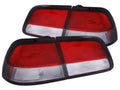Anzo 1997-1999 Nissan Maxima Tail lights Red/Clear 4pc