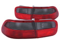 Anzo 1992-1995 Honda Civic Taillights Red/Smoke - OEM