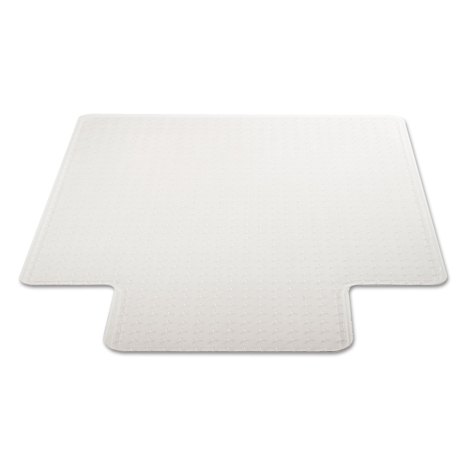 deflecto DuraMat Moderate Use Chair Mat, Low Pile Carpet, Flat, 36 x 48, Lipped, Clear