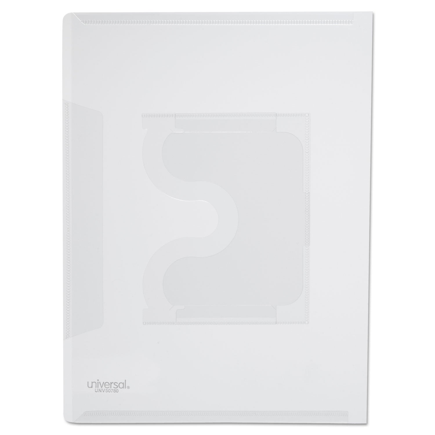 Universal Transparent Deluxe Locking Project Files with CD-ROM Holder, Letter Size, Clear, 25/Pack