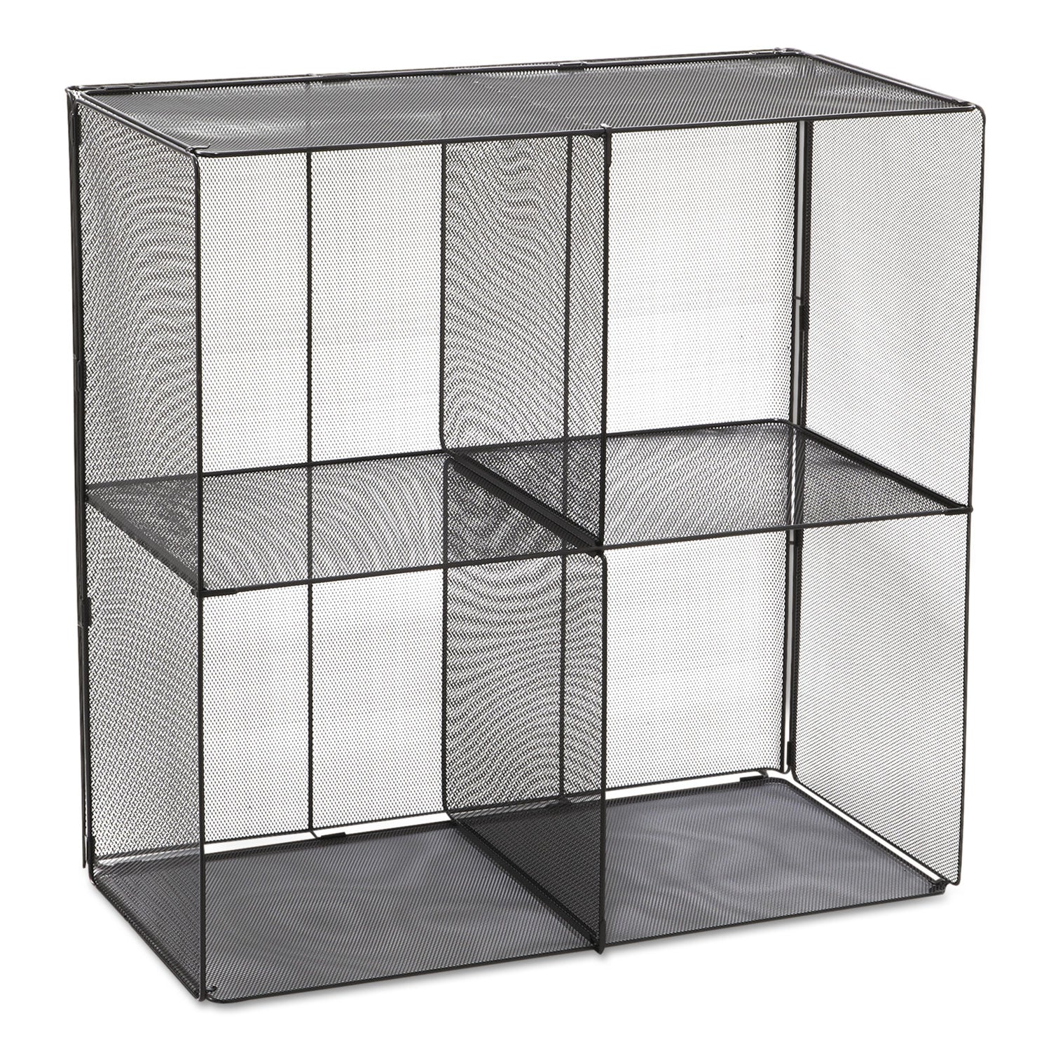 Safco Onyx Mesh Cube, 28.5w x 14.5d x 28.5h, Black