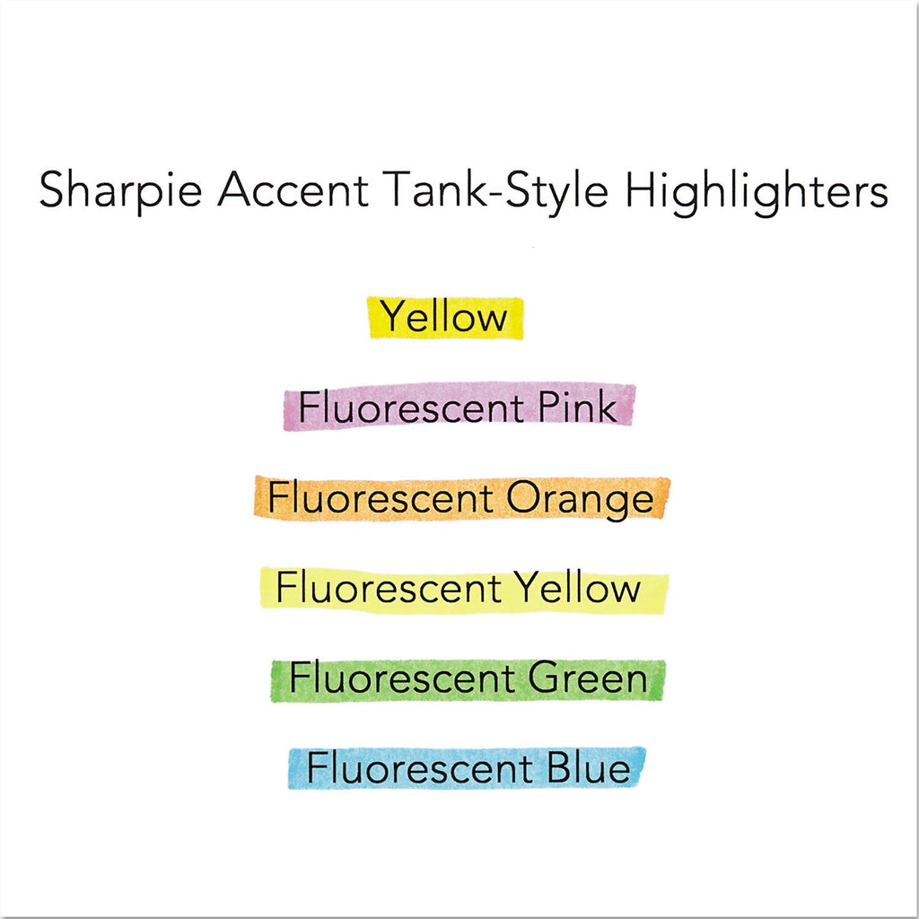 Sharpie Tank Style Highlighters, Pink Ink, Chisel Tip, Pink Barrel, Dozen