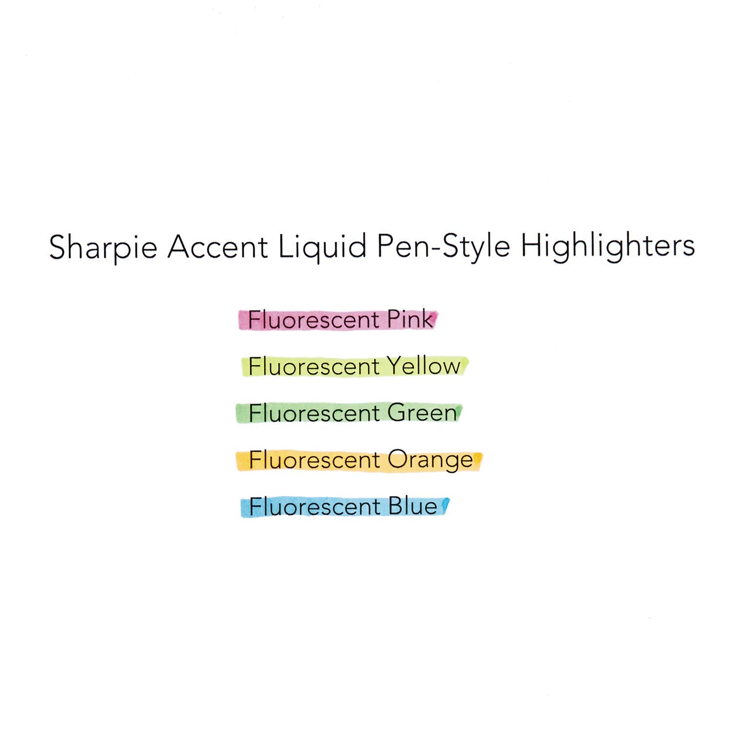 Sharpie Liquid Pen Style Highlighters, Fluorescent Blue Ink, Chisel Tip, Blue/Black/Clear Barrel, Dozen