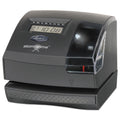Lathem 1600E Wireless Atomic Time Recorder with Tru-Align, Digital Display, Dark Gray