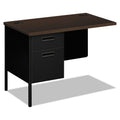HON Metro Classic Series Workstation Return, Left, 42w x 24d x 29.5h, Mocha/Black