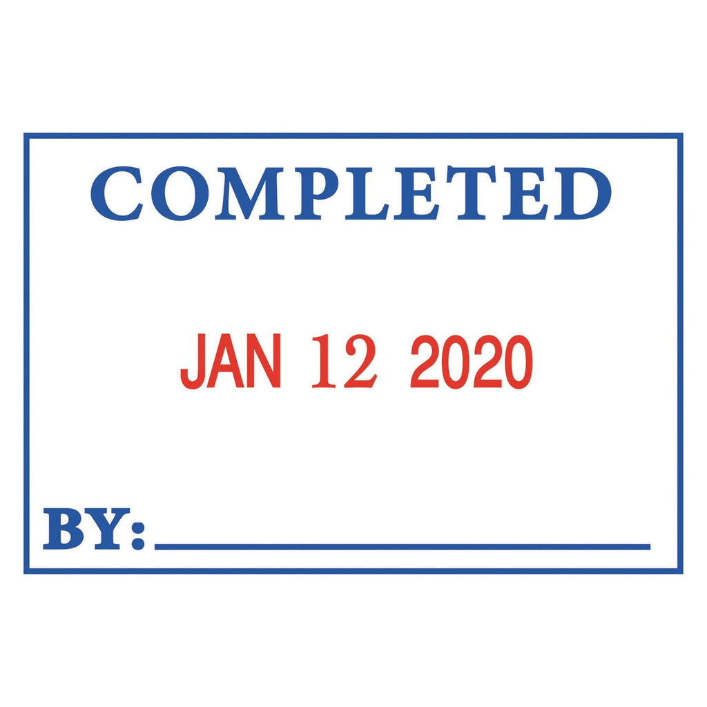 COSCO 2000PLUS 4 in 1 e-Message Dater, 0.94 x 1.75, COMPLETED/EMAILED/ENTERED/SCANNED