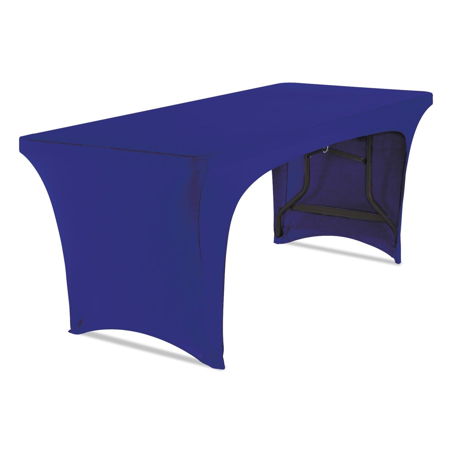 Iceberg iGear Fabric Table Cover, Open Design, Polyester/Spandex, 30" x 72", Blue