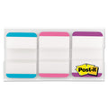 Post-it 1" Lined Tabs, 1/5-Cut, Lined, Assorted Pastel Colors, 1" Wide, 66/Pack