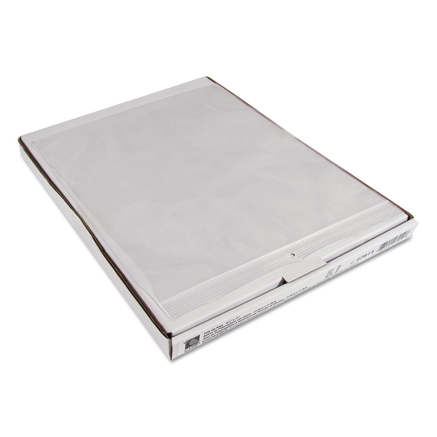 C-Line Heavyweight Industrial Poly Zip Bags, 8.5 x 11, 50/BX