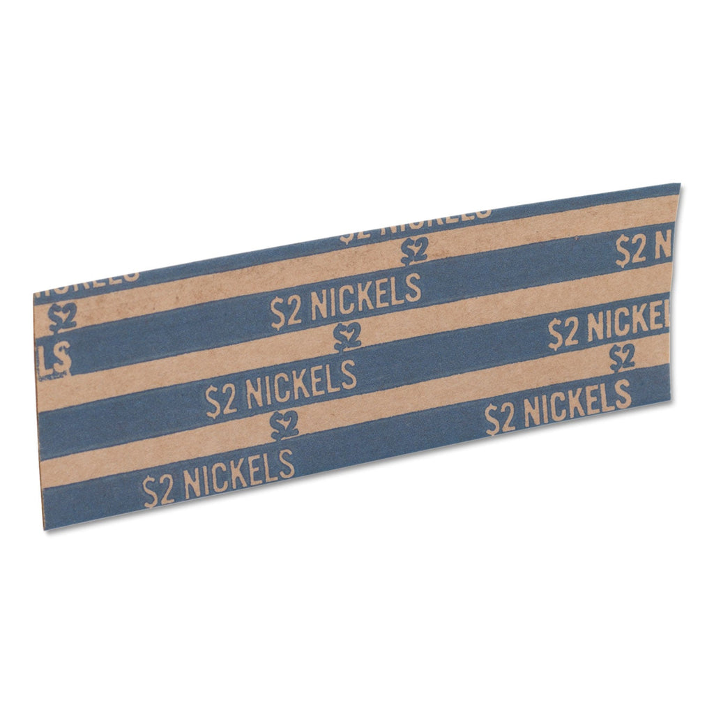 Pap-R Products Flat Coin Wrappers, Nickels, $2, 1000 Wrappers/Box