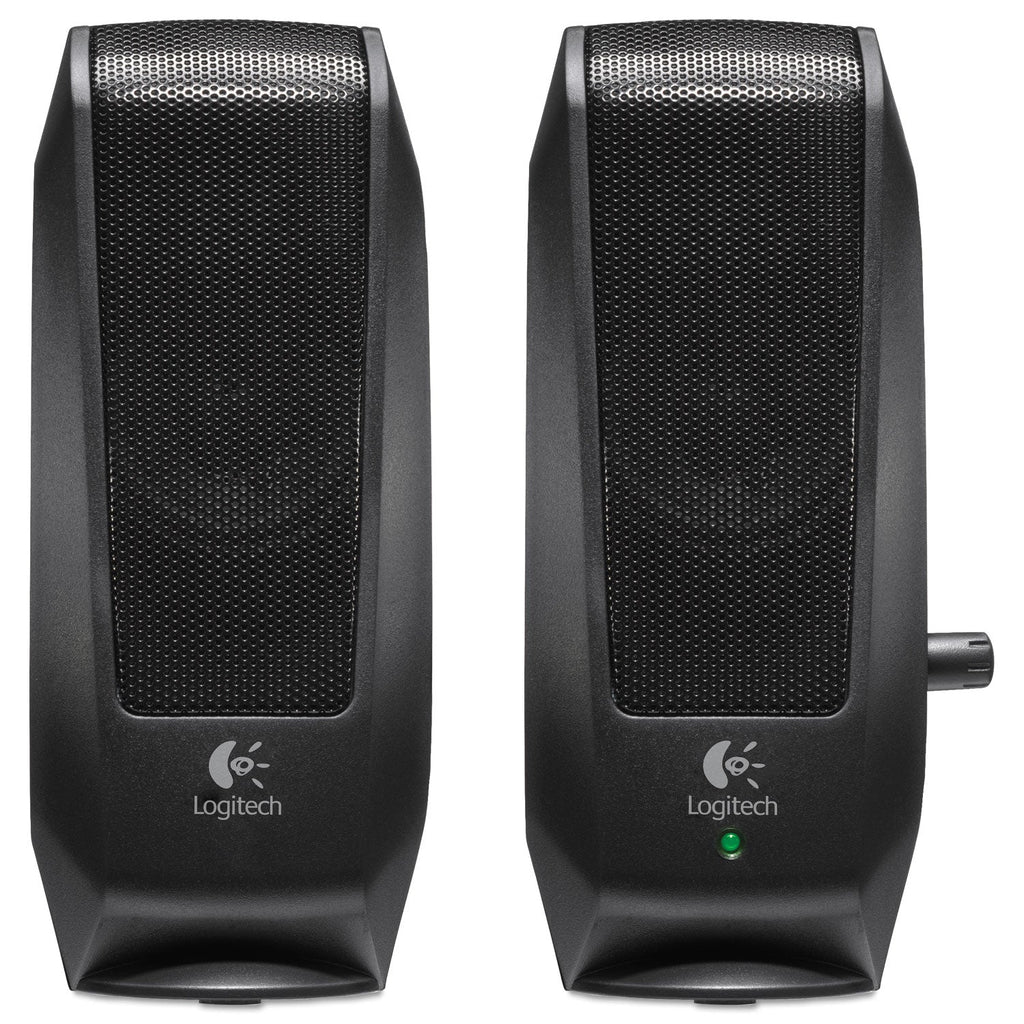Logitech S120 2.0 Multimedia Speakers, Black