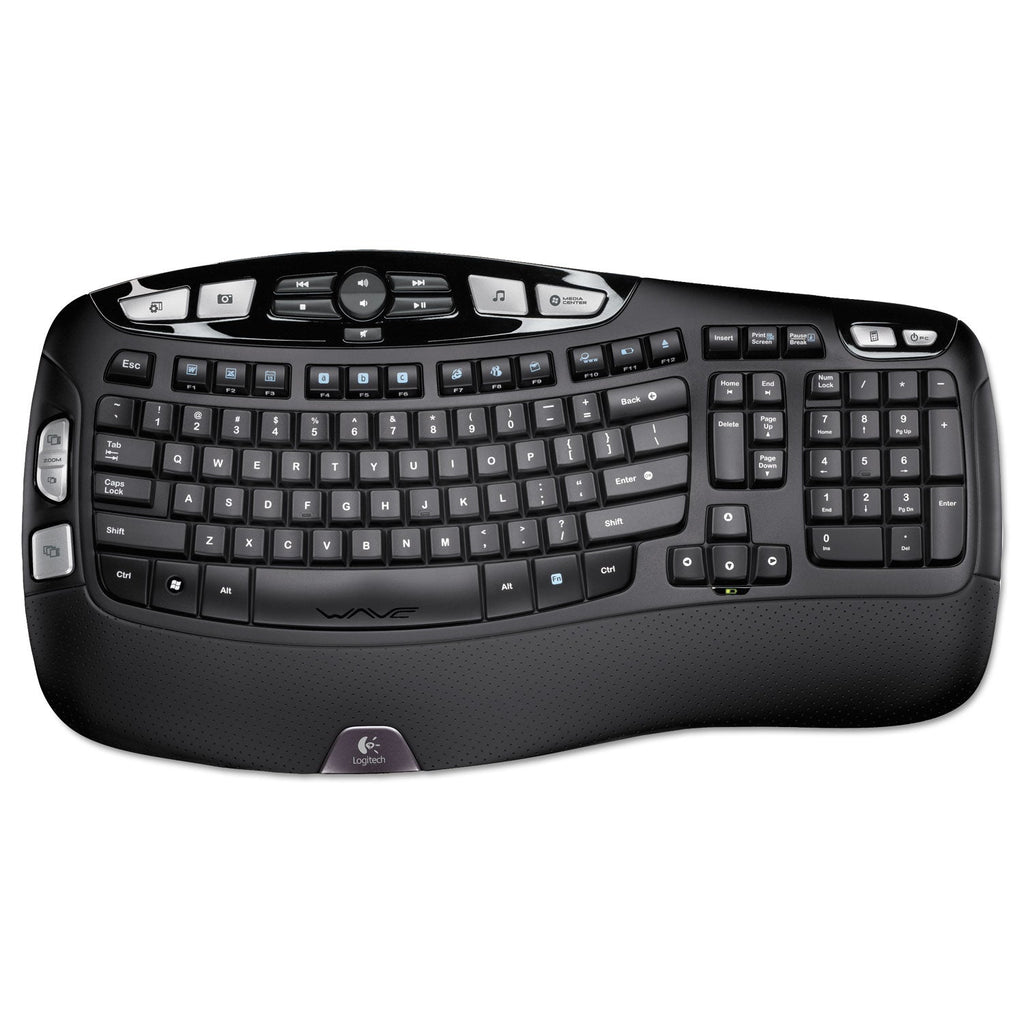 Logitech K350 Wireless Keyboard, Black
