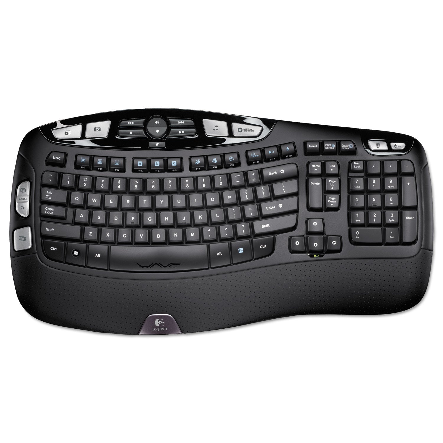 Logitech K350 Wireless Keyboard, Black