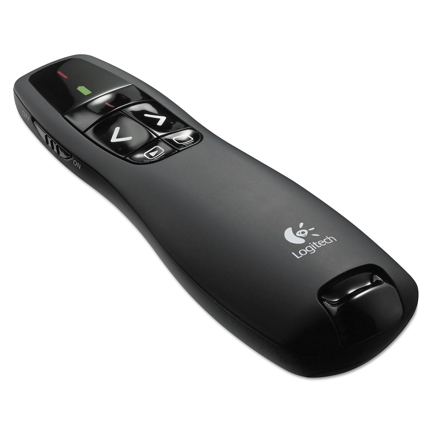 Logitech R400 Wireless Presentation Remote with Laser Pointer, Class 2, 50 ft Range, Matte Black