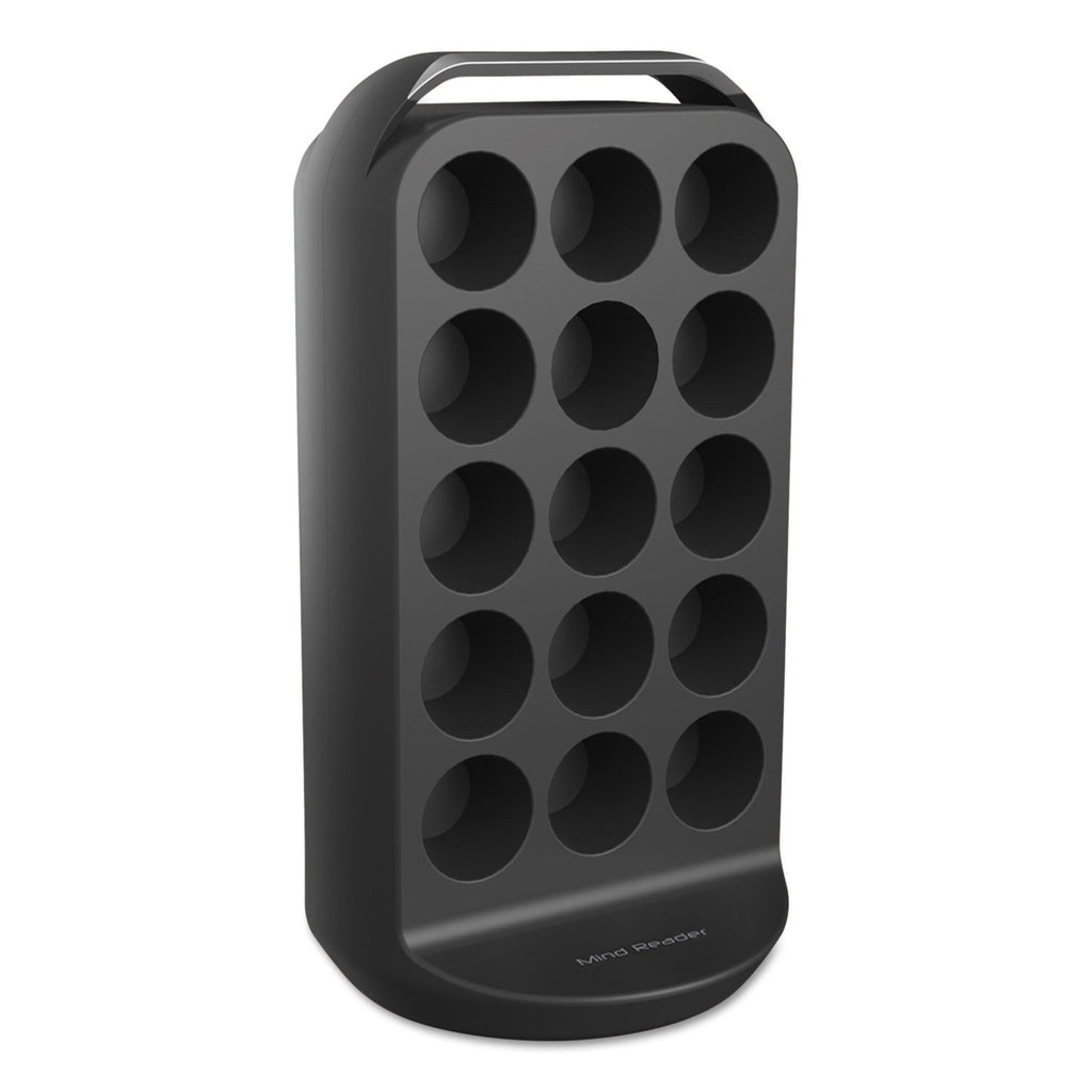 Mind Reader Coffee Pod Carousel, Fits 30 Pods, 6.8 x 6.8 x 12.63, Black