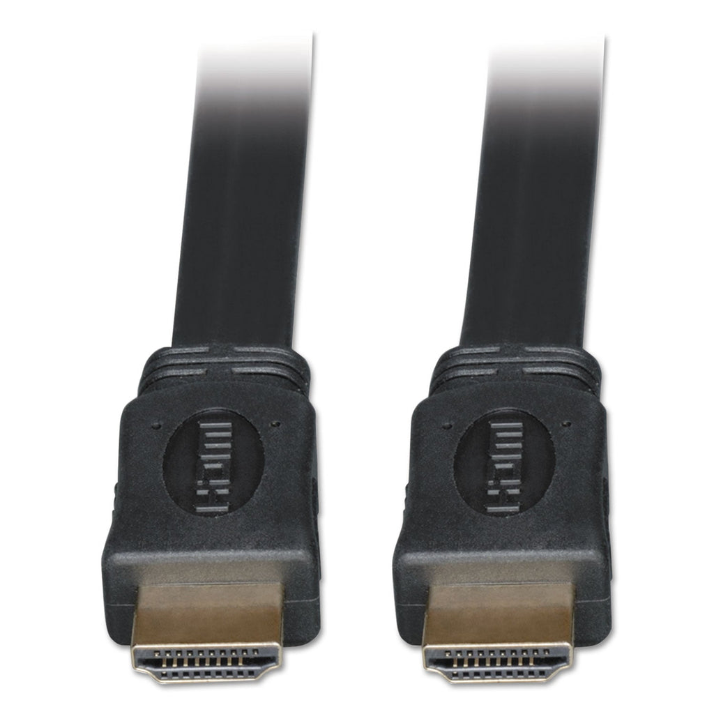 Tripp Lite High Speed HDMI Flat Cable, Ultra HD 4K, Digital Video with Audio (M/M), 3 ft, Black