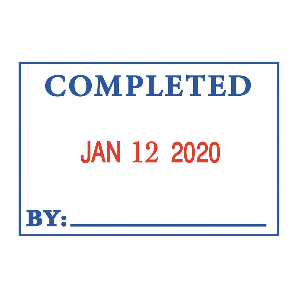 COSCO 2000PLUS 4 in 1 e-Message Dater, 0.94 x 1.75, COMPLETED/EMAILED/ENTERED/SCANNED