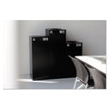 Safco Public Square Paper-Recycling Container, Square, Steel, 42 gal, Black