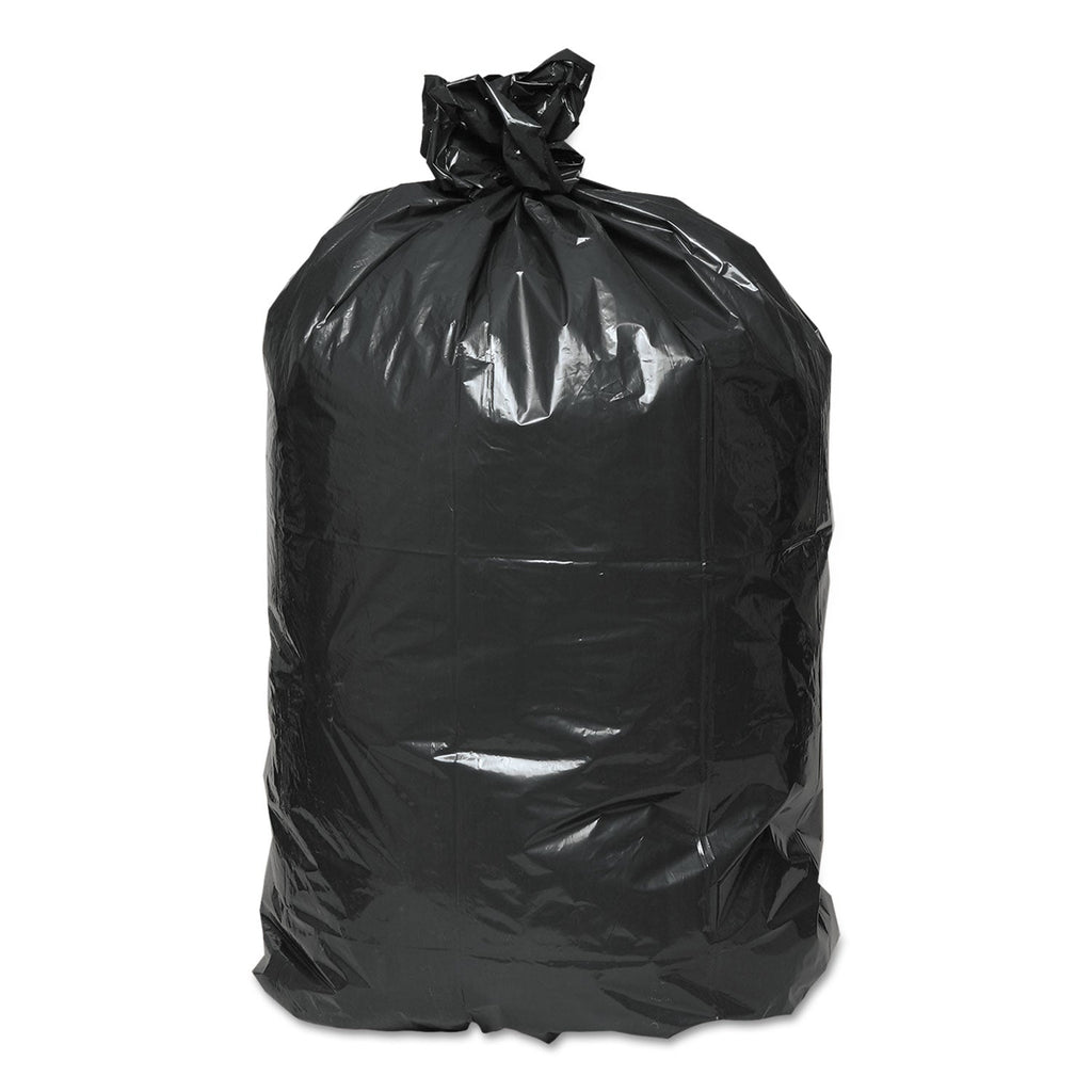 Classic Linear Low-Density Can Liners, 56 gal, 0.9 mil, 43" x 47", Black, 100/Carton