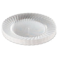 WNA Classicware Plastic Plates, 9" dia, Clear, 12 Plates/Pack