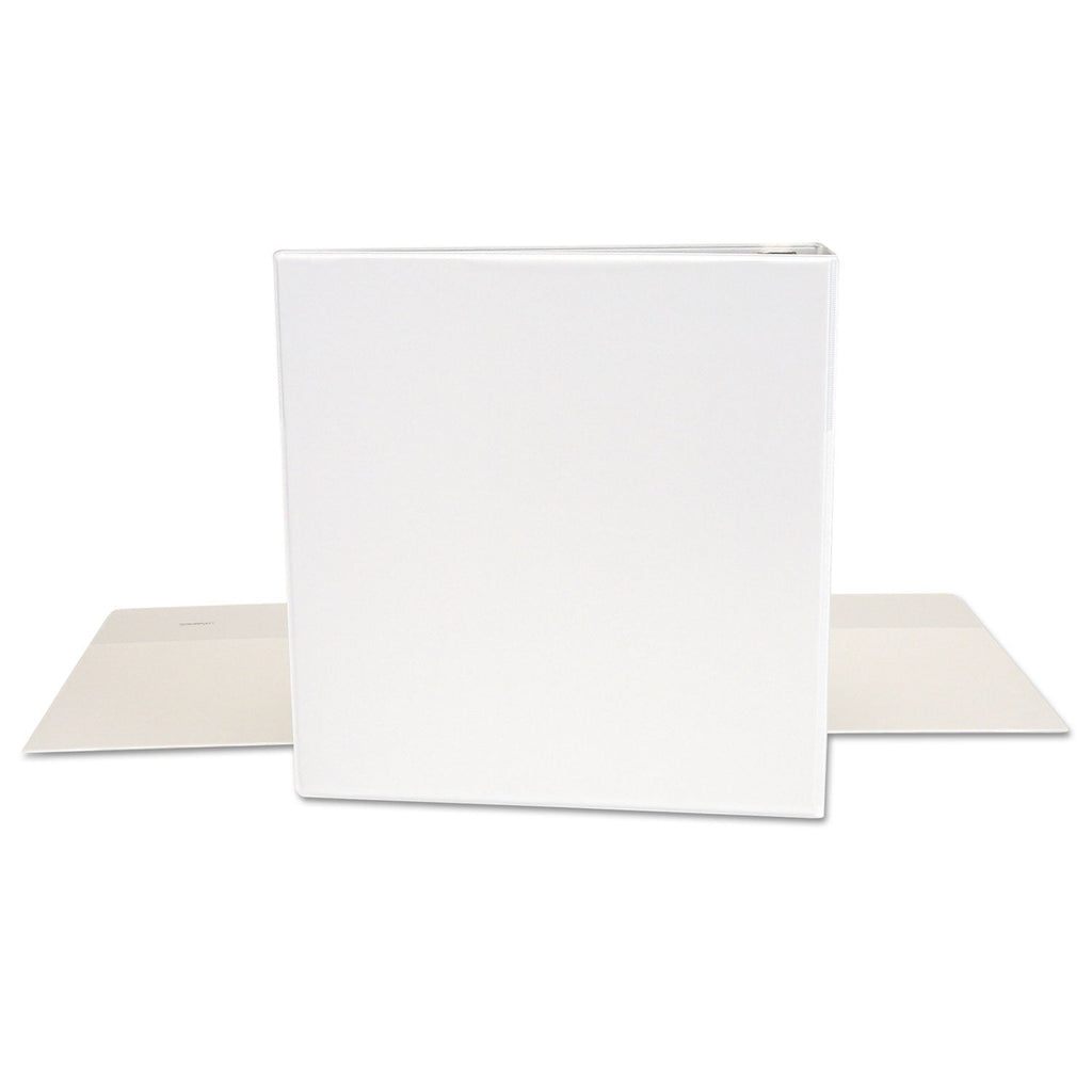 Universal Economy Round Ring View Binder, 3 Rings, 1.5" Capacity, 11 x 8.5, White