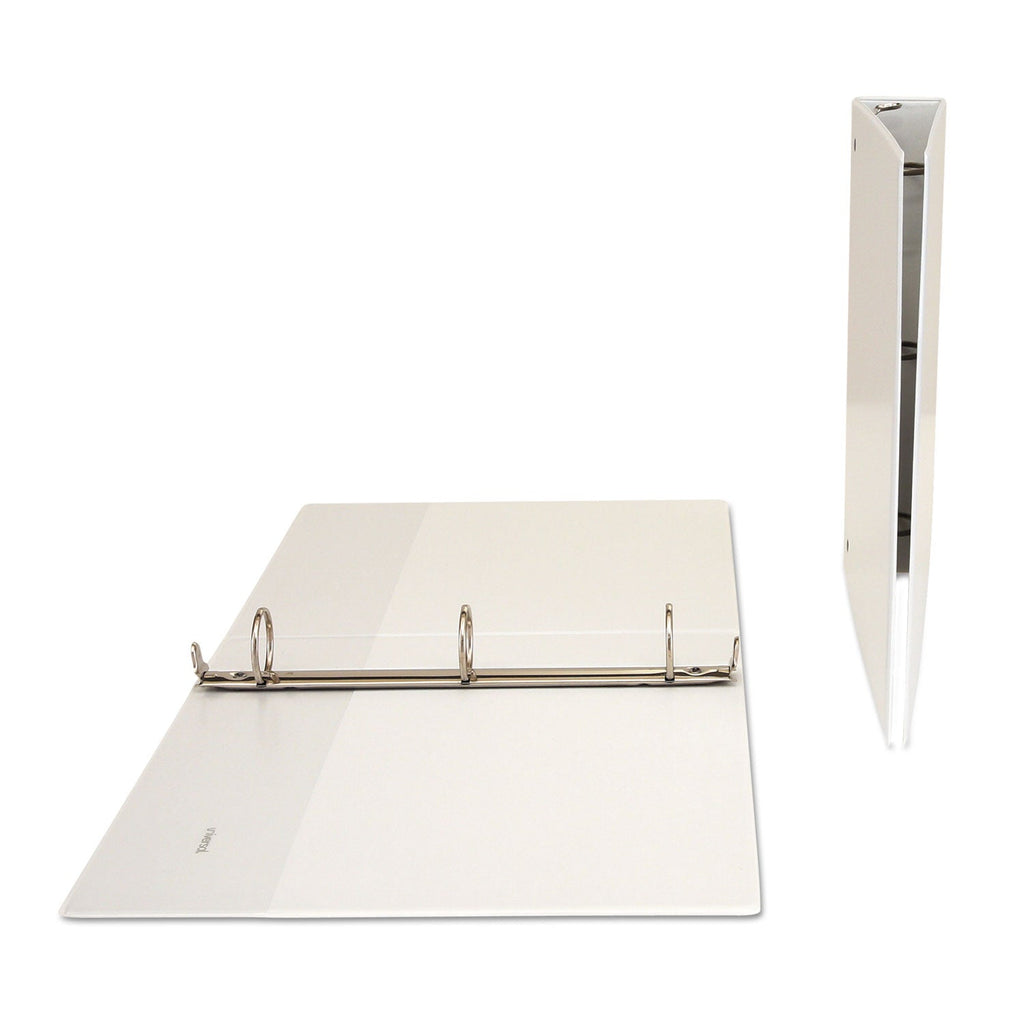 Universal Economy Round Ring View Binder, 3 Rings, 1.5" Capacity, 11 x 8.5, White