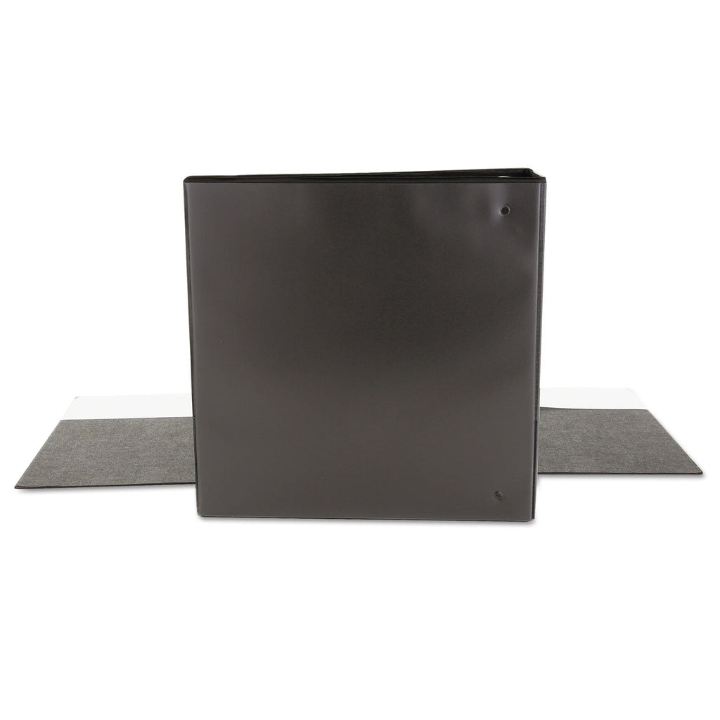 Universal Economy Round Ring View Binder, 3 Rings, 2" Capacity, 11 x 8.5, Black