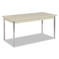 HON Utility Table, Rectangular, 60w x 30d x 29h, Light Gray