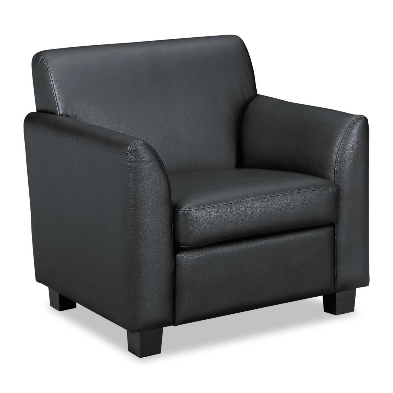 HON Circulate Reception Seating Club Chair, 33" x 28.75" x 32", Black