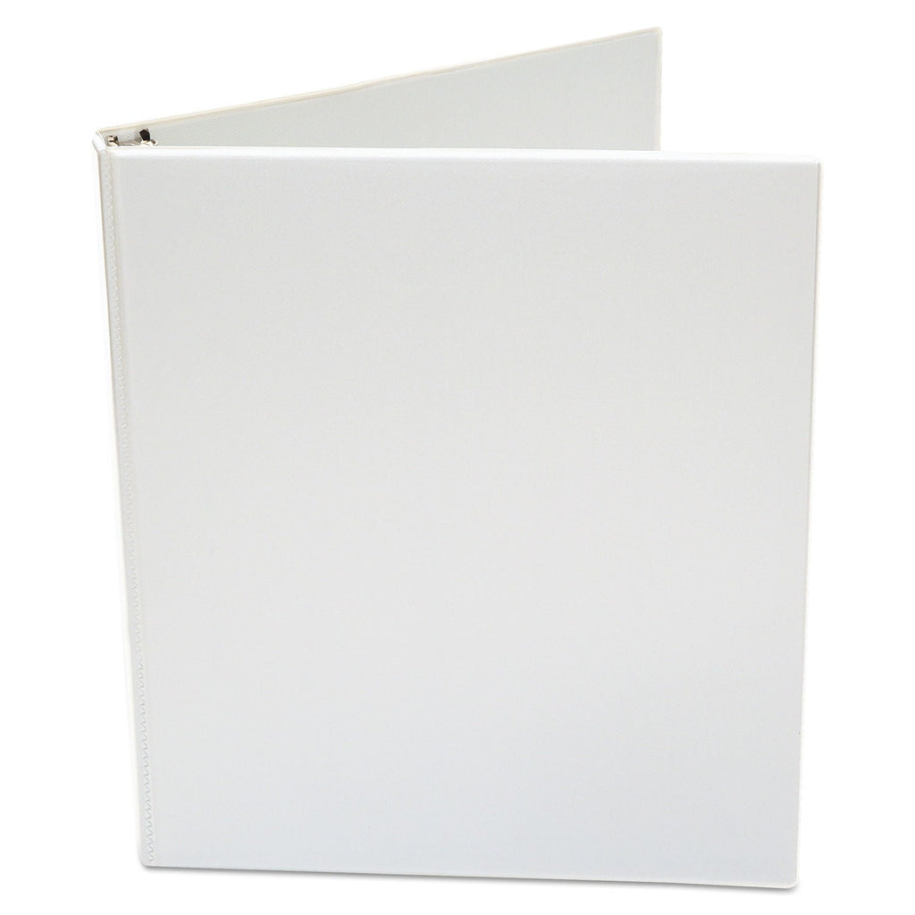 Universal Economy Round Ring View Binder, 3 Rings, 0.5" Capacity, 11 x 8.5, White